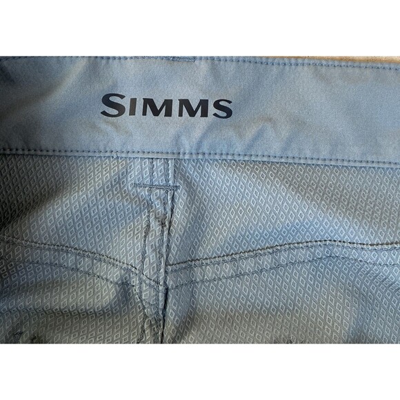 Simms Men's Skiff Shorts Size 34 Fishing Performance UPF 50+ Nylon Storm Grey - Picture 6 of 13